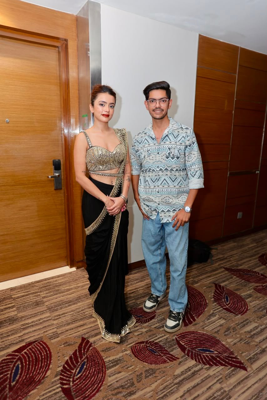 Ronit Raj with a celebrity